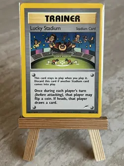 Pokemon TCG Lucky Stadium 100/105 Neo Destiny Trainer Uncommon (English) - NM - Image 1