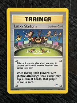 Pokemon TCG Lucky Stadium 100/105 Neo Destiny Trainer Uncommon (English) - NM - Image 3