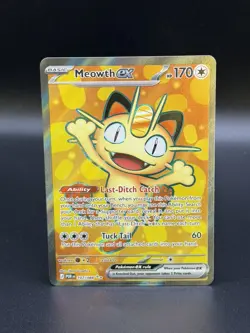 Pokemon Perfect Order Meowth EX 107/88 Ultra Rare Full Art - Image 1