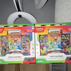 🔥 Pokemon First Partner Illustration Collection (Series 1) – SEALED 🔥 2 BOXES - Image 1