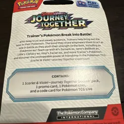 POKEMON TCG JOURNEY TOGETHER blisters ENGLISH promo Set Yama & Scraggy - Image 3