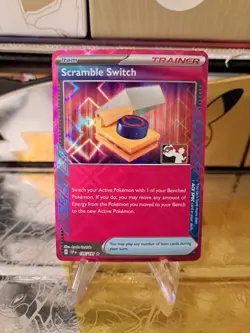 Scramble Switch Pokemon Prize Pack Series 7 Promo Pokemon Card NM/LP Stamp - Image 1