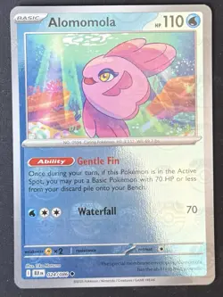 Pokemon TCG Alomomola (Master Ball Pattern) 024/086 Sv: Black Bolt Holo Card - Image 1