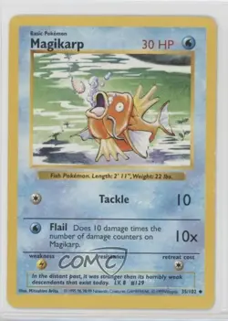 Magikarp Shadowless Pokemon Base Set #35 1999 - Image 1