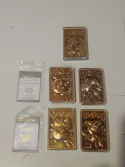 Nintendo Pokemon 23 Karat Gold Plated Trading Card Lot Pikachu, Charizard - Image 1