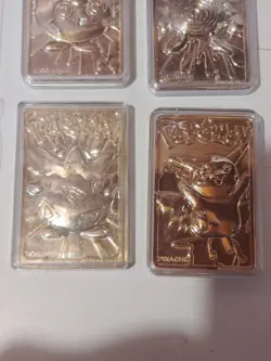 Nintendo Pokemon 23 Karat Gold Plated Trading Card Lot Pikachu, Charizard - Image 3