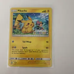 Pokemon Pikachu Build-A-Bear Workshop Exclusive Promo SM86 Regular 60 HP Card - Image 1