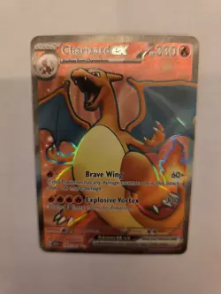 Pokemon TCG Charizard EX Scarlet & Violet Holo Ultra Rare Card 183/165 - Image 1