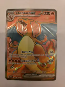 Pokemon TCG Charizard EX Scarlet & Violet Holo Ultra Rare Card 183/165 - Image 2
