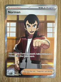 Norman - 237/182 - Pokemon Paradox Rift Full Art Ultra Rare Card NM - Image 1