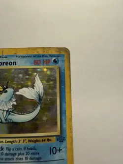 Pokemon Vaporeon 12/64 Holo Jungle 1999 WOTC HP Vintage Card - Image 5