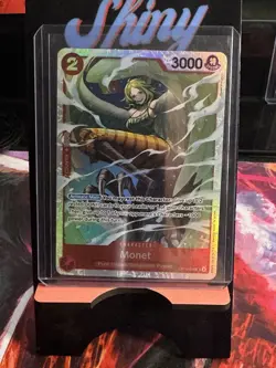 One Piece CCG Monet Foil SR OP10-016 Royal Blood English TCG Card - Image 1