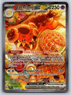 Dachsbun ex SIR Stellar Crown 169/142 Special Illustration Rare Pokemon Card NM - Image 1