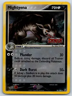 Mightyena - Reverse Holo - Power Keepers 18/108 Pokemon Card HP - Image 1