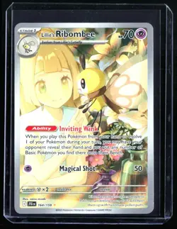 2025 Journey Together Lillie's Ribombee #164 Illustration Rare Pokemon Card - Image 1