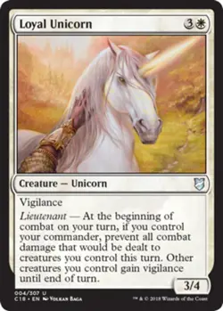 Loyal Unicorn x4 - Commander 2018 - NM-Mint, English - Commander 2018 - Image 1
