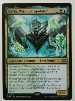 Berta, Wise Extrapolator *Rare* Magic MtG x1 Secrets of Strixhaven - Image 1