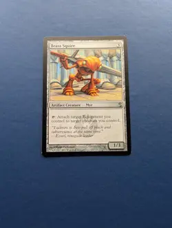 MTG Brass Squire: Mirrodin Besieged #101 – EX-MT+ - Image 1