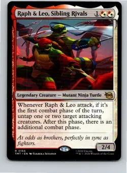 Magic the Gathering Raph & Leo, Sibling Rivals Teenage Mutant Ninja Turtles MTG - Image 1