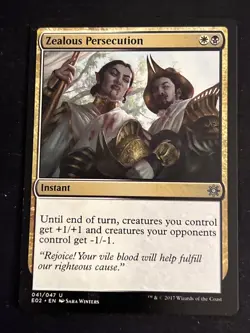 1x Zealous Persecution (41) Explorers of Ixalan LP MTG Magic the Gathering x1 - Image 1