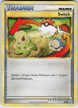 Pokemon Switch (Gyarados) 28/30 HGSS Trainer Kit: Gyarados & Raichu Common card - Image 1