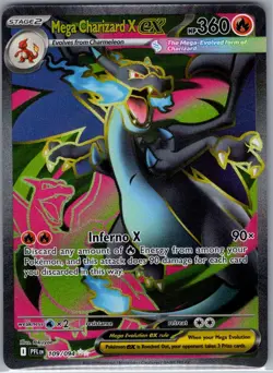 Mega Charizard X ex 109/094 ME02: Phantasmal Flames - Pokemon Card - NM - Image 1