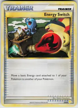 Pokemon Energy Switch (Raichu) 29/30 HGSS Trainer Kit: Gyarados & Raichu Common - Image 1
