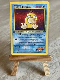 Pokemon TCG Misty's Psyduck 90/132 1st Edition Gym Challenge (English) - MP - Image 1