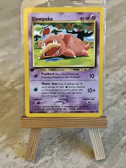 Pokemon TCG Slowpoke 73/111 1st Edition Neo Genesis (English) - NM(-)/LP (+) - Image 1