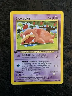 Pokemon TCG Slowpoke 73/111 1st Edition Neo Genesis (English) - NM(-)/LP (+) - Image 3