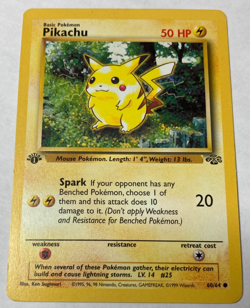 Pokemon Pikachu 1st Edition Jungle 60/64 Regular MP - Image 1