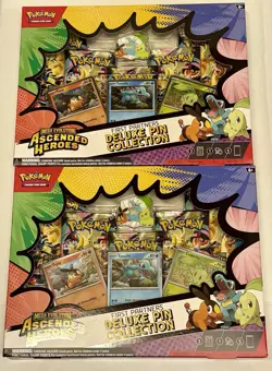 🌟🌟 2x Pokemon TCG: Ascended Heroes - First Partner Deluxe Pin Collection 🌟🌟 - Image 1