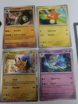 2023 Pokemon Match Battle McDonald's Promo Lot Pikachu Sandaconda Kirklia Pawmi - Image 1