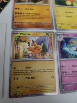 2023 Pokemon Match Battle McDonald's Promo Lot Pikachu Sandaconda Kirklia Pawmi - Image 2
