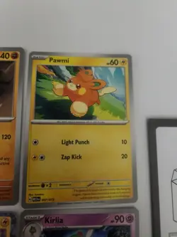 2023 Pokemon Match Battle McDonald's Promo Lot Pikachu Sandaconda Kirklia Pawmi - Image 4