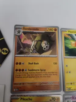 2023 Pokemon Match Battle McDonald's Promo Lot Pikachu Sandaconda Kirklia Pawmi - Image 5