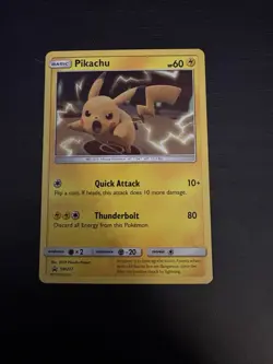 Pikachu Sm277 Black Star Promo Pokemon TCG Holo Rare Light Play - Image 1