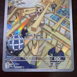 Pokemon Timburr 183/167 Illustration Rare Holo SV06 Twilight Masquerade NM+ - Image 4