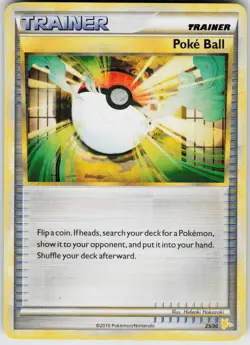 Pokemon Poke Ball (Raichu) 25/30 HGSS Trainer Kit: Gyarados & Raichu Common card - Image 1