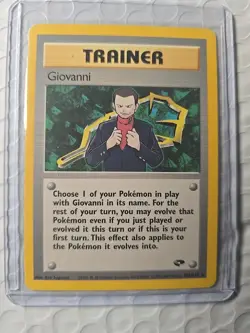 Giovanni 104/132 Pokemon Gym Challenge 2000 | Non-Holo Rare | Vintage WotC | NM - Image 1