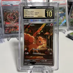 POKEMON MEG EN-MEGA EVOLUTION ILLUSTRATION RARE #138 VULPIX CGC 10 PRISTINE - Image 1