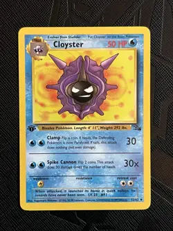 Pokemon TCG Cloyster 32/64 1st Edition Fossil Non Holo Uncommon (English) - NM - Image 3