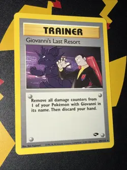 Giovanni's Last Resort 105/132 Pokemon Gym Challenge - Rare - Lightly Played - Image 1