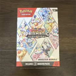Pokemon Scarlet & Violet Prismatic Evolutions Booster Bundle Box Eevee 6 Packs - Image 1