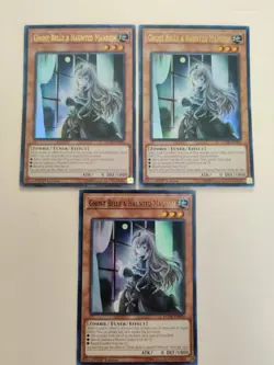 3x Ghost Belle & Haunted Mansion DUDE-EN004 Ultra Rare 1st Edition VLP - Image 1
