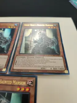 3x Ghost Belle & Haunted Mansion DUDE-EN004 Ultra Rare 1st Edition VLP - Image 3