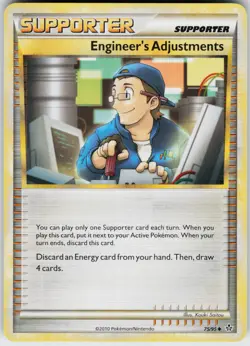 Pokemon Engineer's Adjustments 75/95 Unleashed Uncommon card - Image 1