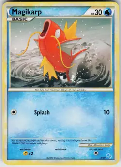 Pokemon Magikarp (#12) 12/30 HGSS Trainer Kit: Gyarados & Raichu Common card - Image 1