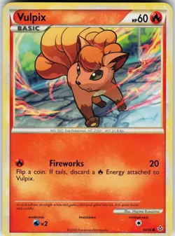 Pokemon Vulpix 68/95 Unleashed Common card - Image 1