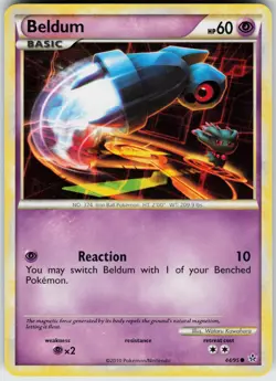 Pokemon Beldum 44/95 Unleashed Common card - Image 1